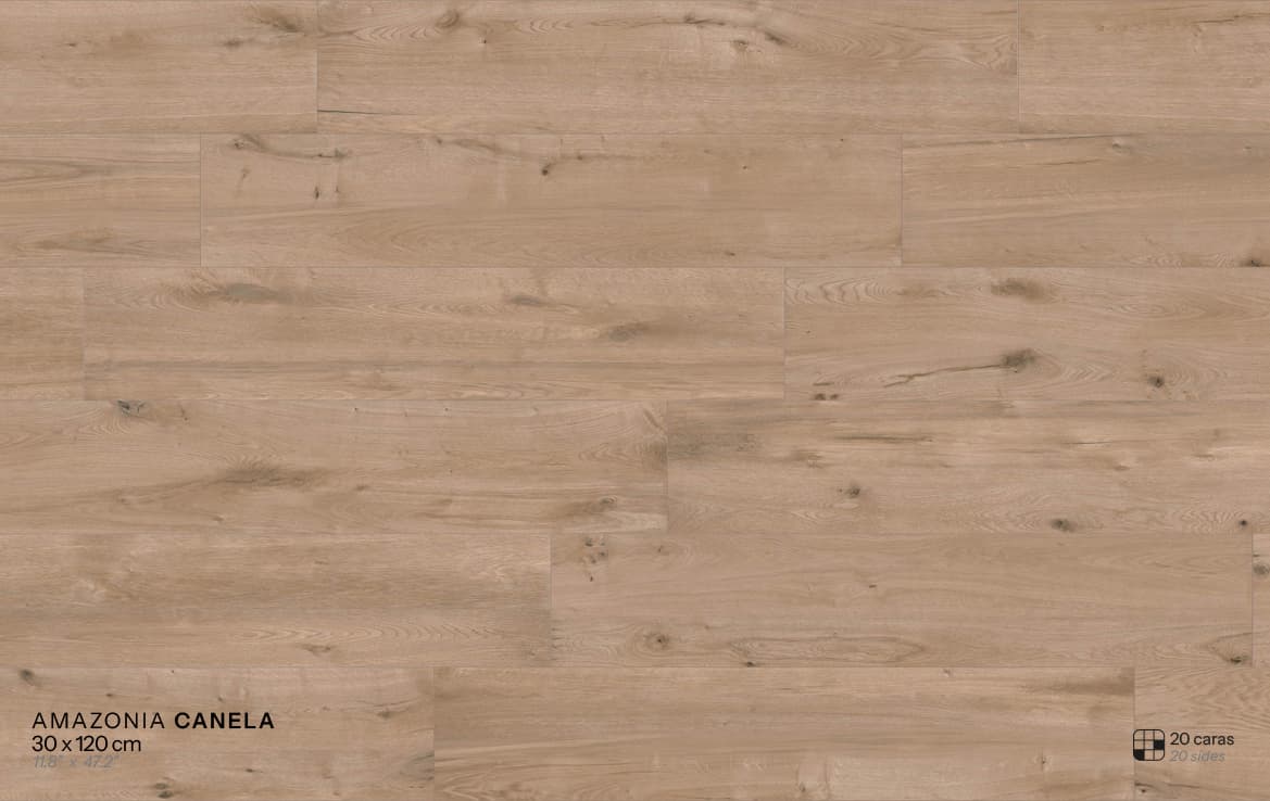 Cerámica Mayor Amazonia Canela installed floor