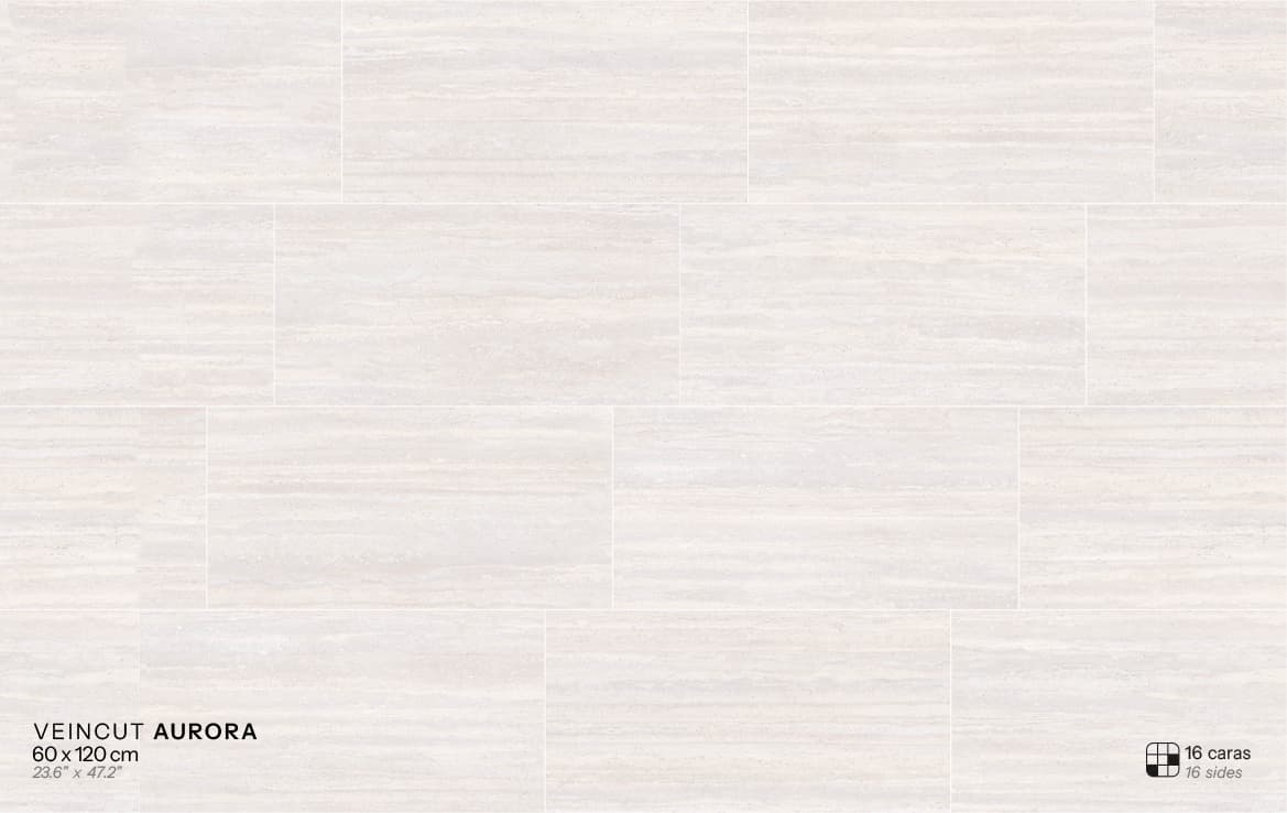 Veincut Aurora floor installation